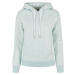 Women's color Melange Hoody aqua melange