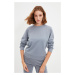 Trendyol Gray 100% Organic Cotton Basic Knitted Thin Sweatshirt