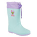 Dievčenské gumáky COQUI Rainy Collar Frog lt. mint lt. lila hero