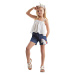 Denokids Colorful Tassel Unicorn Girl's Summer Blouse Denim Shorts Set