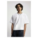 Trendyol Ecru Men's Oversize Square Cut Low Shoulder 100% Cotton T-Shirt