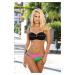 Shocking swimsuit Magnolia Nero-Cricket-Rosa M-584 black-green