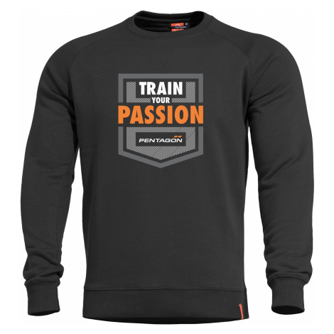 Mikina Hawk Train Your Passion PENTAGON® - zelená – Čierna