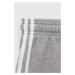 Detské krátke nohavice adidas G 3S šedá farba, melanžové, nastaviteľný pás