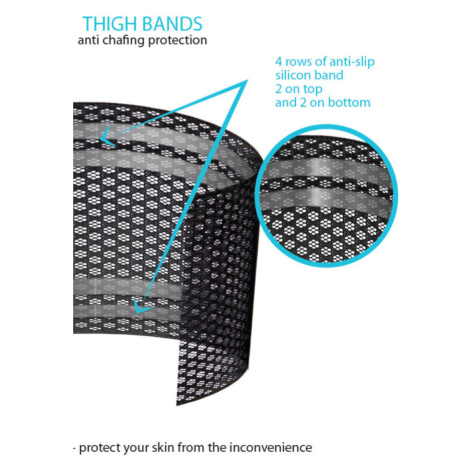 Dámske vzorované ochranné pásky na stehná Thigh Bands WZ.2 - Sesto Senso 65-70 cm