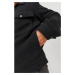 Čierna pánska bunda s prímesou vlny bunda Jack & Jones Baxter
