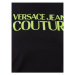 Versace Jeans Couture Tričko Logo 74HAHT03 Čierna Regular Fit