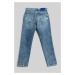 Džínsy Karl Lagerfeld Jeans Klj Tapered Denim Visual Dark Blue