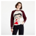 GUESS Betty Boop Intarsia Sweater Béžový/ Vínový
