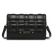 Miss Lulu dámska textúrovaná menšia kabelka LH2202 - čierna