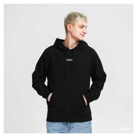 GUESS Eco Roy Embroidered Logo Hoodie čierna