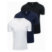 Ombre Set of V-NECK cotton shirts 3-pack