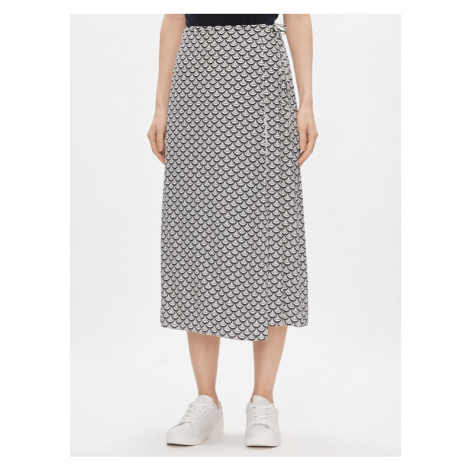 Tommy Hilfiger Trapézová sukňa Seal Aop Wrap Midi Skirt WW0WW40757 Modrá Regular Fit