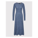 Polo Ralph Lauren Úpletové šaty 211838522001 Modrá Regular Fit