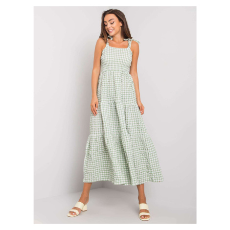 Dress-RO-SK-8011.86P-white-green Rue Paris