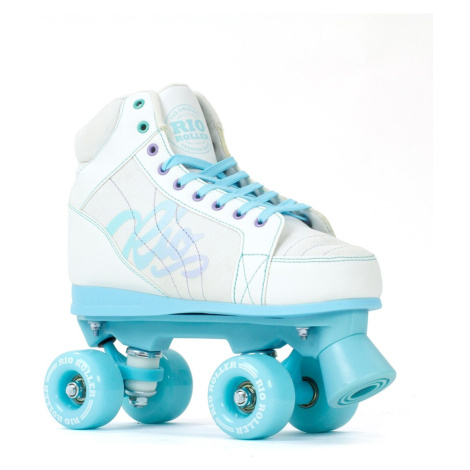 Rio Roller Lumina Adults Quad Skates - White / Blue - UK:6A EU:39.5 US:M7L8