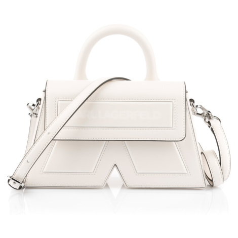 Kabelka Karl Lagerfeld Ikon/K Cb Leather Off White