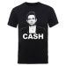 Johnny Cash tričko Straight Stare Čierna