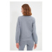 Trendyol Gray 100% Organic Cotton Basic Knitted Thin Sweatshirt