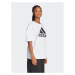Adidas Tričko Essentials Big Logo Boyfriend T-Shirt HR4930 Biela Loose Fit