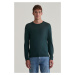 SVETER GANT EXTRAFINE MERINO WOOL C-NECK TARTAN GREEN