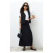 Trendyol Black Woven Fabric Long Pencil Skirt