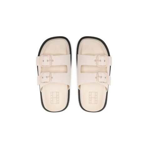 Tommy Jeans Šľapky Fancy Sandal EN0EN02136 Écru Tommy Hilfiger