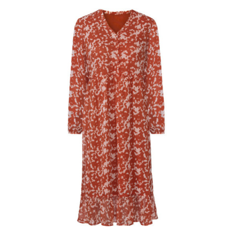 esmara® Dámske šifónové šaty (vzor/oranžová)