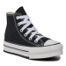 Converse Plátenky Chuck Taylor All Star Lift Platform High Top Little Kids 372859C Čierna