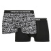 Organic Boxer Shorts 2-Pack Detail aop+black