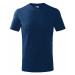 MALFINI Detské tričko Basic - Polnočná modrá