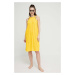 Plážové šaty Tommy Hilfiger žltá farba