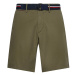 Tommy Hilfiger Krátke nohavice - BROOKLYN LIGHT TWILL zelené