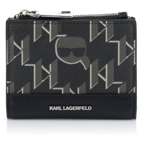 Púzdro Na Platobné Karty Karl Lagerfeld K/Ikonik 2.0 Mono Cc Bifold Ch Čierna