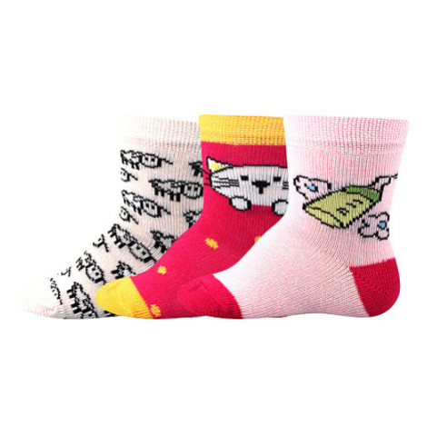 BOMA ponožky Bejbik mix B - dievča 3 páry 116752