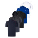 FIVE SET T8570 DEWBERRY HOODIE MEN'S T-SHIRT-BLACK-WHITE-NAVY BLUE-ANTHRACITE-SAKS