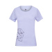 Women's cotton T-shirt Hannah ZOEY II purple heather