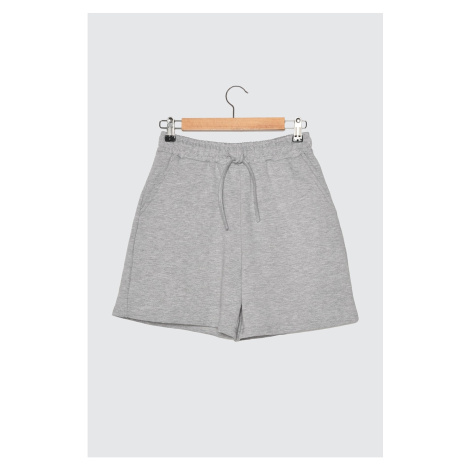 Trendyol Grey Knitted Shorts & Bermuda