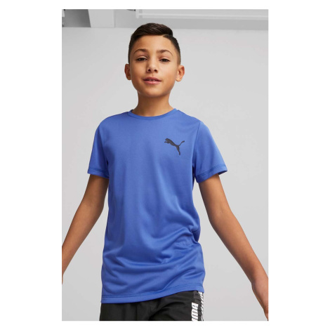 Detské tričko Puma ACTIVE Small Logo Tee B fialová farba, s potlačou