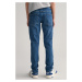 DŽÍNSY GANT SLIM JEANS SEMI LIGHT BLUE BROKEN IN