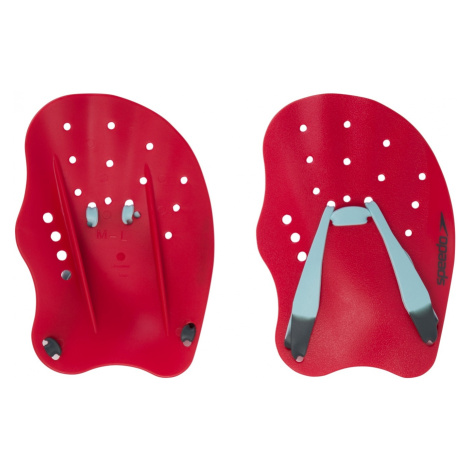 Plavecké packy speedo tech paddle lava red/chill blue/grey