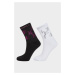 Ponožky Karl Lagerfeld K/Evening Lurex Sock 2Pak Čierna