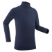 Detské lyžiarske spodné tričko BL500 1/2 zips modré