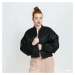 Bunda Urban Classics Ladies Short Oversized Satin Bomber Jacket Black