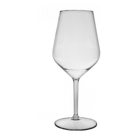 Čirá nerozbitná plastová sklenice na víno