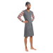 Men's nightgown Foltýn grey oversized