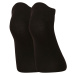 7,5PACK ponožky Nedeto nízké bambusové čierne (75NPN001)