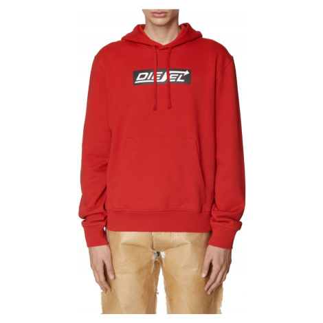 Mikina Diesel S-Ginn-Hood-Hs1 Sweat-Shirt Racing Red