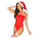 Kissmas Teddy Body + hat + stockings + choker FREE! REDS