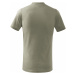 Malfini Basic Detské tričko 138 svetlá khaki
